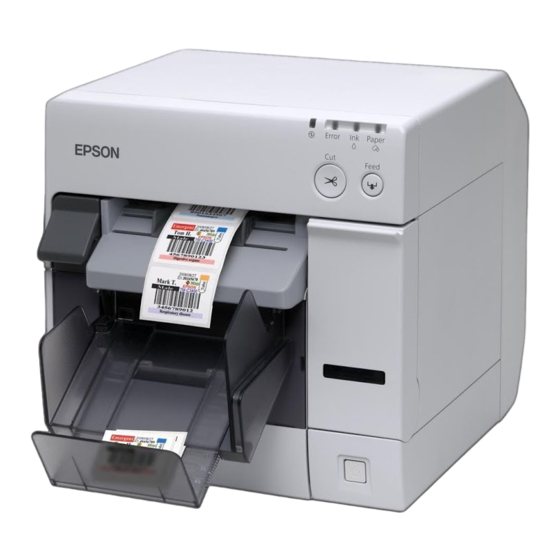 Epson TM-C3400 Schnellstart