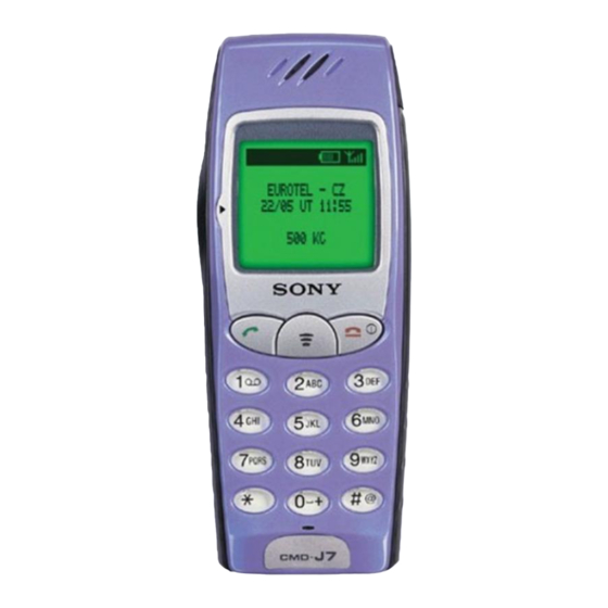 Sony CMD-J7 Bedienungsanleitung