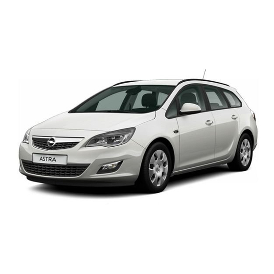 Opel Astra Infotainment System 2011 Bedienungsanleitung