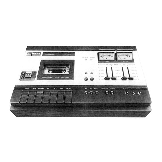 Dual C 919 Serviceanleitung