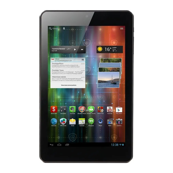 Prestigio MULTIPAD RIDER 7.0 Schnellstartanleitung