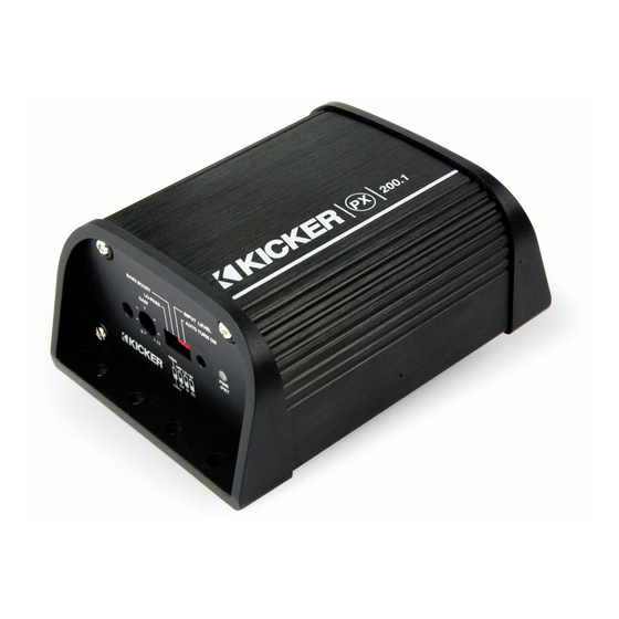 Kicker PX.1 series Benutzerhandbuch