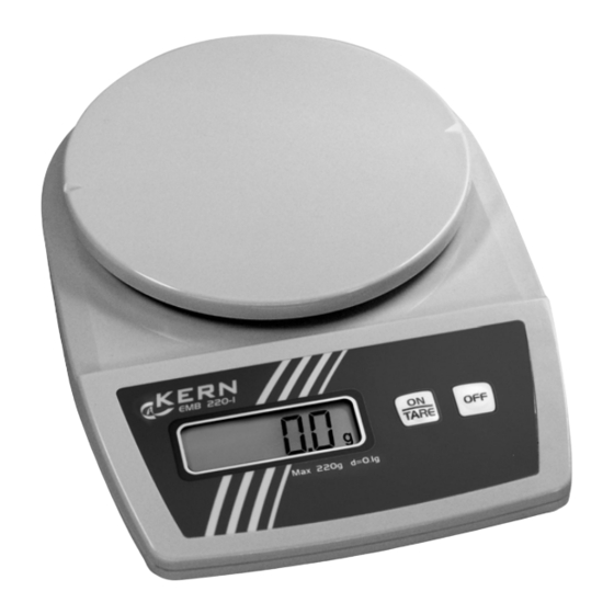 KERN EMB600-2 Betriebsanleitung