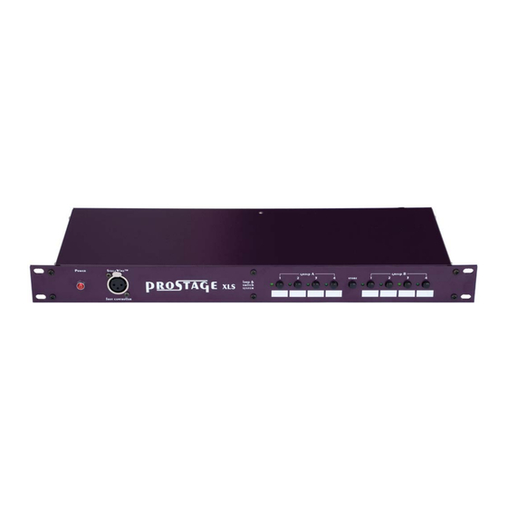 Prostage XLS Looper/Switcher Bedienungsanleitung