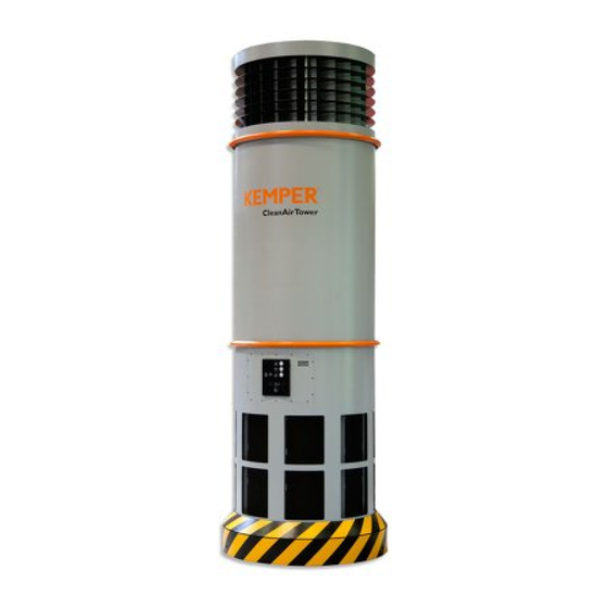 Kemper CleanAirTower Betriebsanleitung