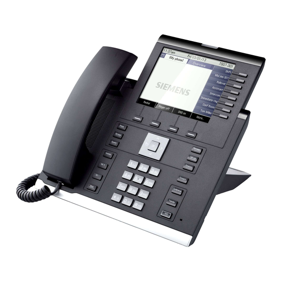 Unify OpenScape Desk Phone IP 55G Bedienungsanleitung