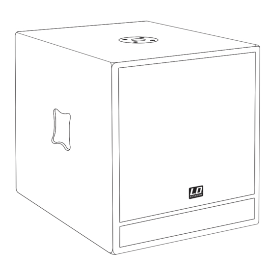 LD Systems LD Stinger Serie Bedienungsanleitung
