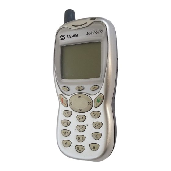 Sagem mw 3020 Bedienungsanleitung