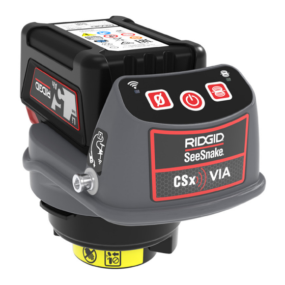 RIDGID SeeSnake CSx Via Bedienungsanleitung