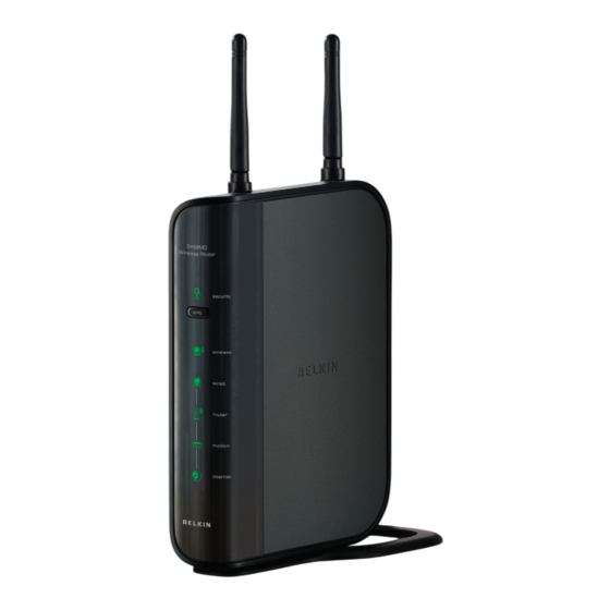 Belkin Router F5D9231-4 Benutzerhandbuch