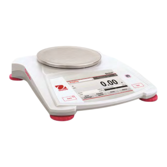 OHAUS Scout STX Serie Bedienungsanleitung