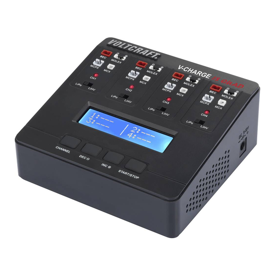 VOLTCRAFT V-CHARGE 1S QUAD Bedienungsanleitung