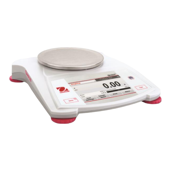 OHAUS SCOUT STX Serie Bedienungsanleitung
