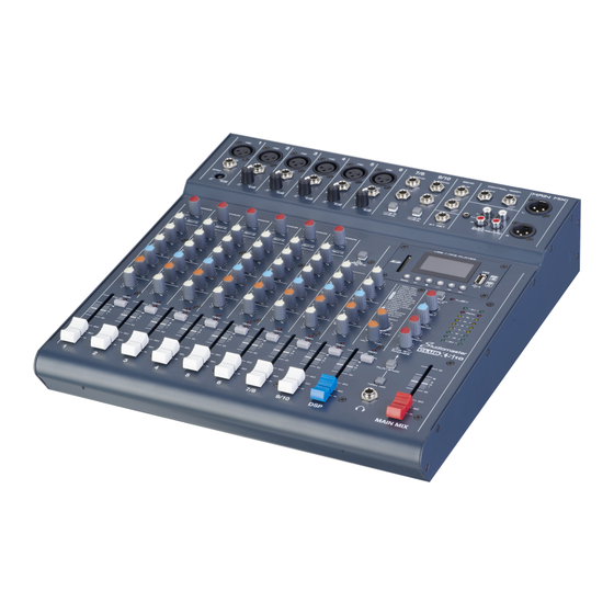 Studiomaster CLUBXS6 Bedienungsanleitung