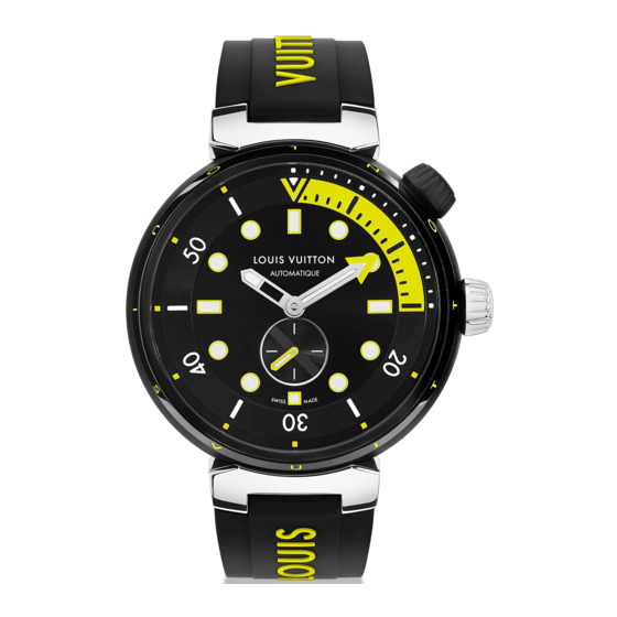 LOUIS VUITTON TAMBOUR STREET DIVER Bedienungsanleitung