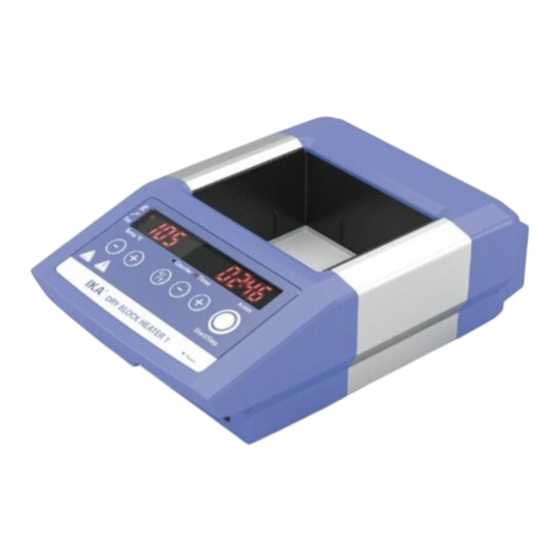IKA DRY BLOCK HEATER 1 Betriebsanleitung