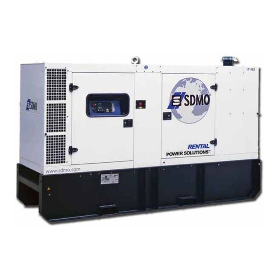 SDMO RENTAL POWER / R165 Handbuch