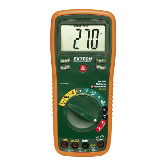 Extech Instruments EX470A Bedienungsanleitung