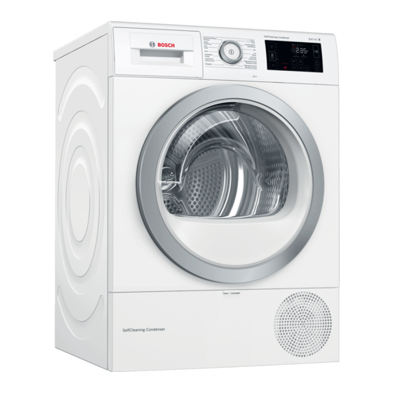 Bosch WTU876KFG Gebrauchs- Und Aufstellanleitung