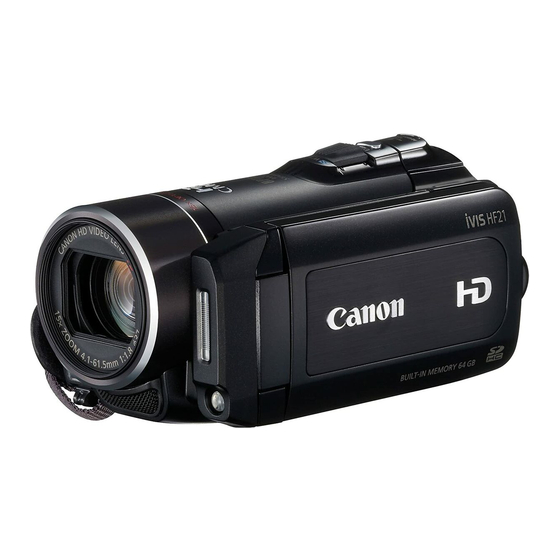Canon LEGRIA HF21 Bedienungsanleitung