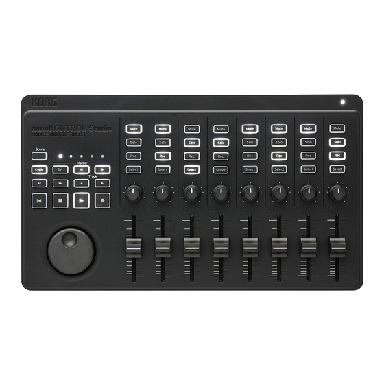 Korg nanoKONTROL Studio Bedienungsanleitung