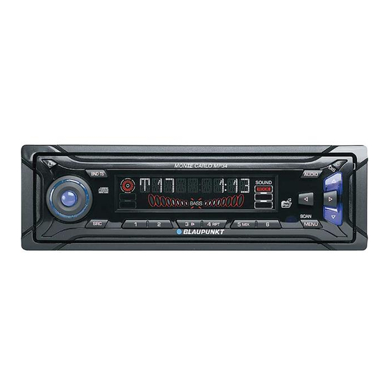 Blaupunkt Milano MP34 Einbauanleitung