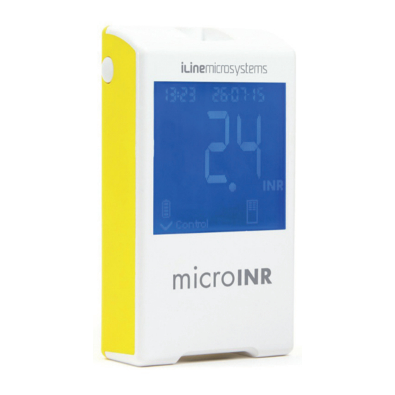 iLine microsystems microINR Bedienungsanleitung