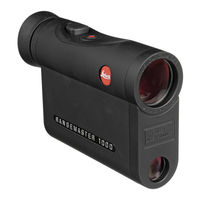 Leica RANGEMASTER CRF 1000 Anleitung