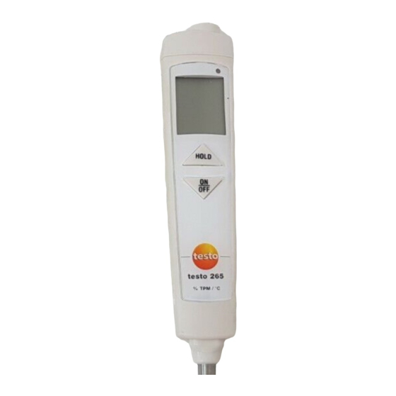 testo 265 Bedienungsanleitung