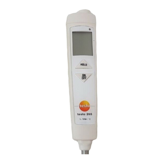 testo 265 Kurzanleitung