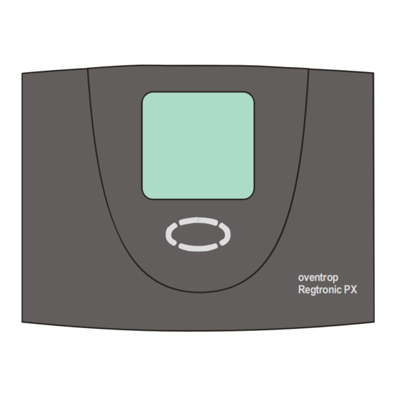 oventrop REGTRONIC PX Hinweise Für Den Installateur