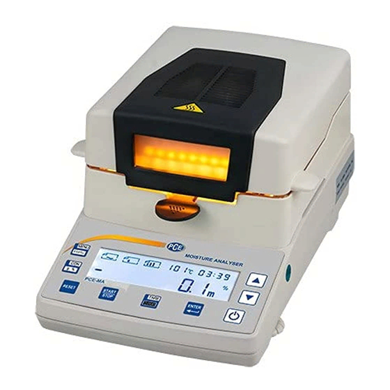 PCE Instruments PCE-MA 110 Betriebsanleitung