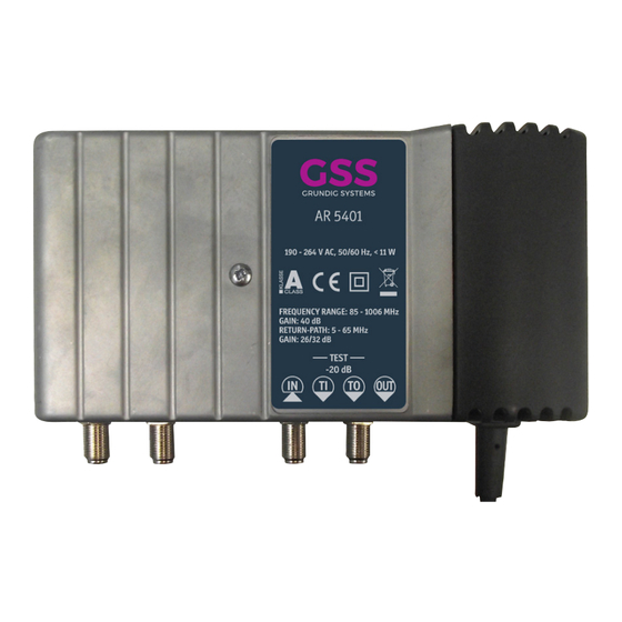 GSS AR series Montageanleitung