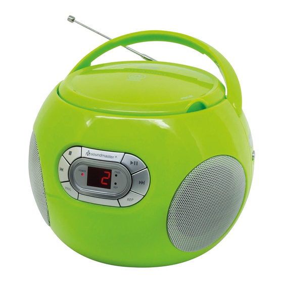 SOUNDMASTER SCD2120 Bedienungsanleitung
