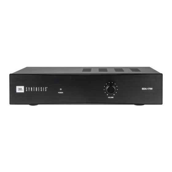 JBL SYNTHESIS SDA-1700 Bedienungsanleitung