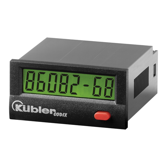 Kübler Codix 134 Bedienungsanleitung