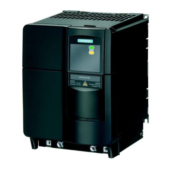 Siemens MICROMASTER 420 Schnellstarteranleitung
