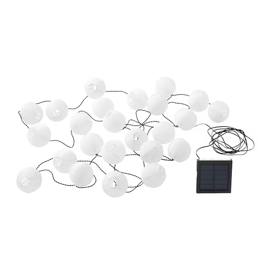 IKEA SOLARVET Bedienungsanleitung