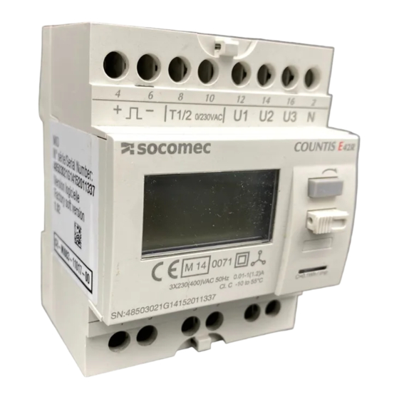 socomec COUNTIS E42R Bedienungsanleitung