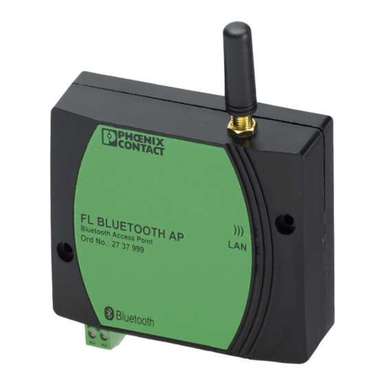 Phoenix Contact FL BLUETOOTH AP Anwenderhandbuch