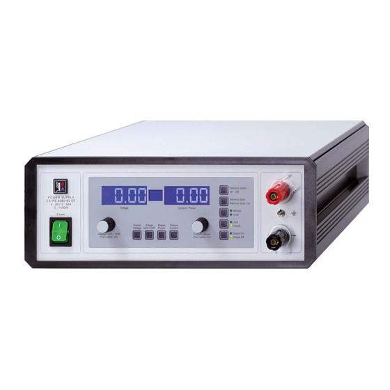 Elektro-Automatik PS 8000 DT Bedienungsanleitung