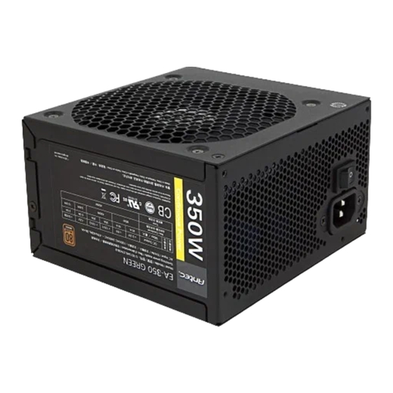 Antec EARTHWATTS 350 GREEN Benutzerhandbuch