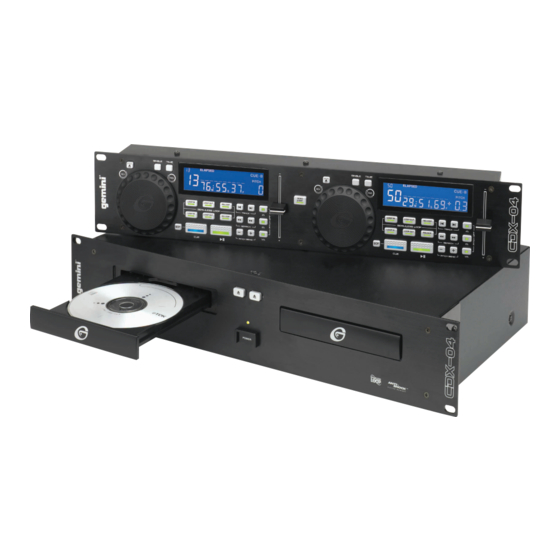 Gemini CDX-04 Bedienungshandbuch