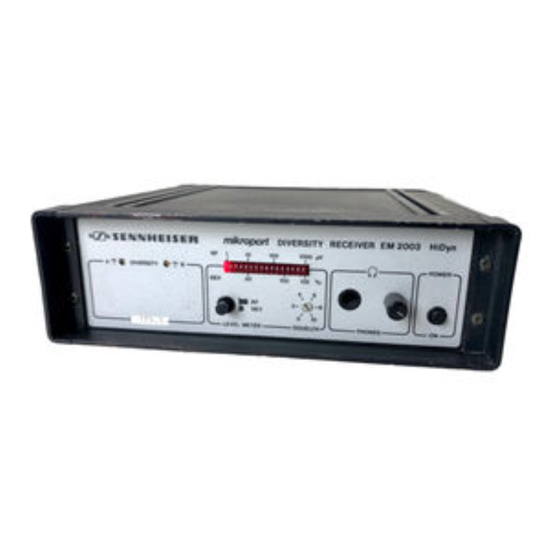 Sennheiser EM 2003-9/90 Bedienungsanleitung
