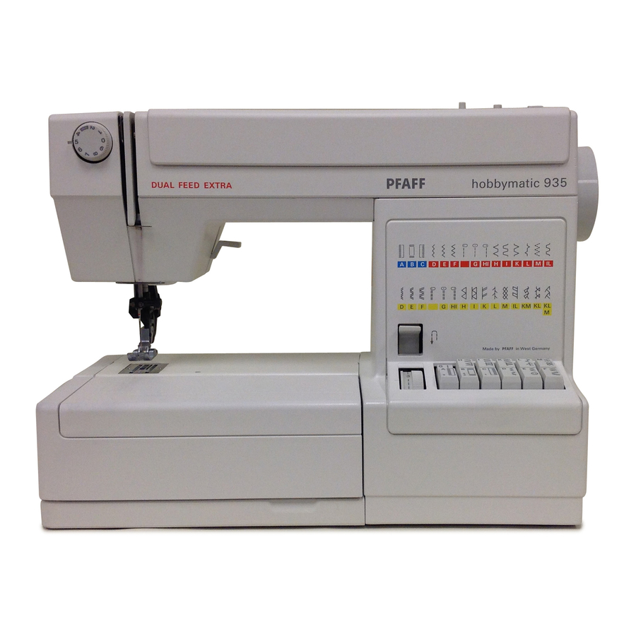 Pfaff hobbymatic 935 Bedienungsanleitung