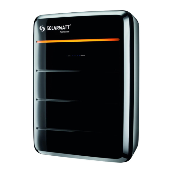 SOLARWATT MyReserve 500 Benutzerhandbuch