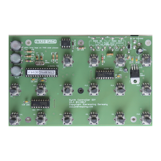 Stereoping Synth Controller Aufbauanleitung