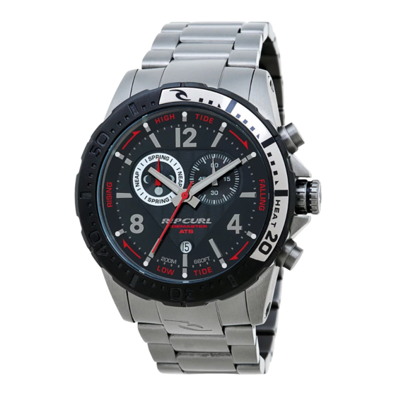 Rip curl ANALOGUE TIDEMASTER Bedienungsanleitung