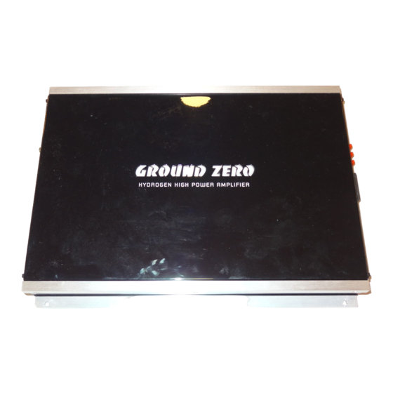 Ground Zero GZHA 2350XII Bedienungsanleitung