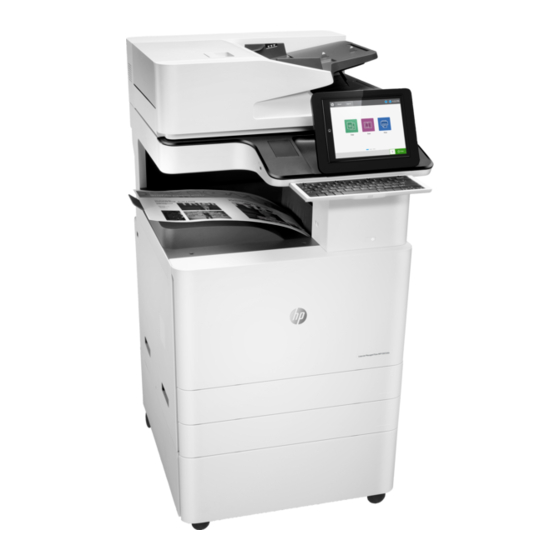 HP Color LaserJet MFP E77800 Installationsanleitung